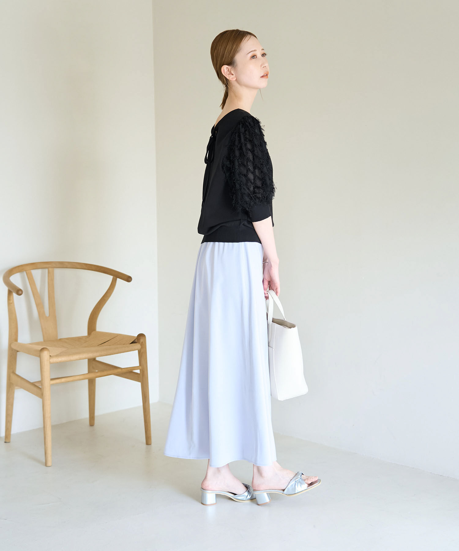 Rope&rsquo;Picnic「2WAY/袖シャギーニットプルオーバー」|ニット・セーター|