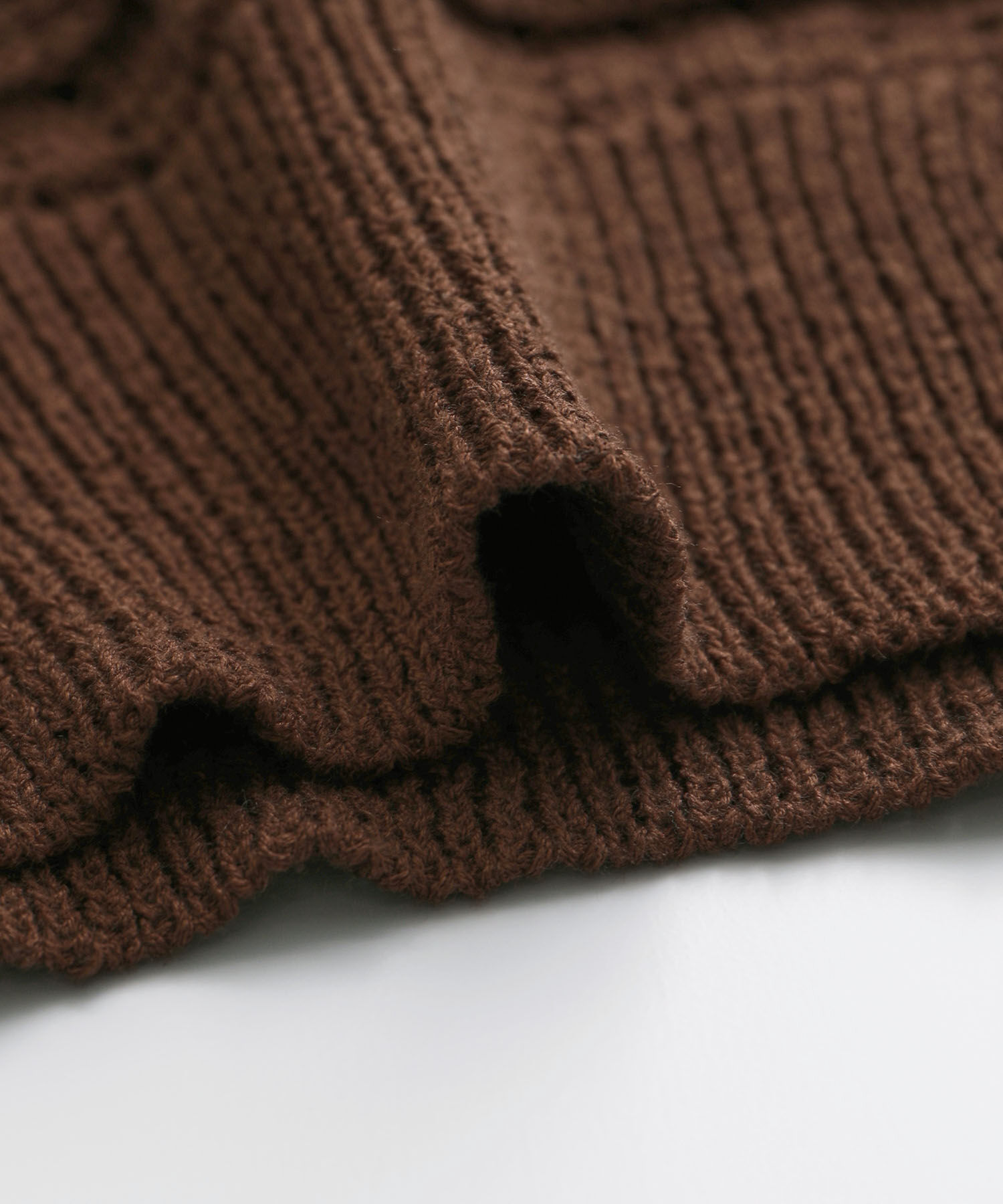 Rope&rsquo;Picnic「セットアップ対応/透かし編みテープヤーンニットカーディガン」|カーディガン|