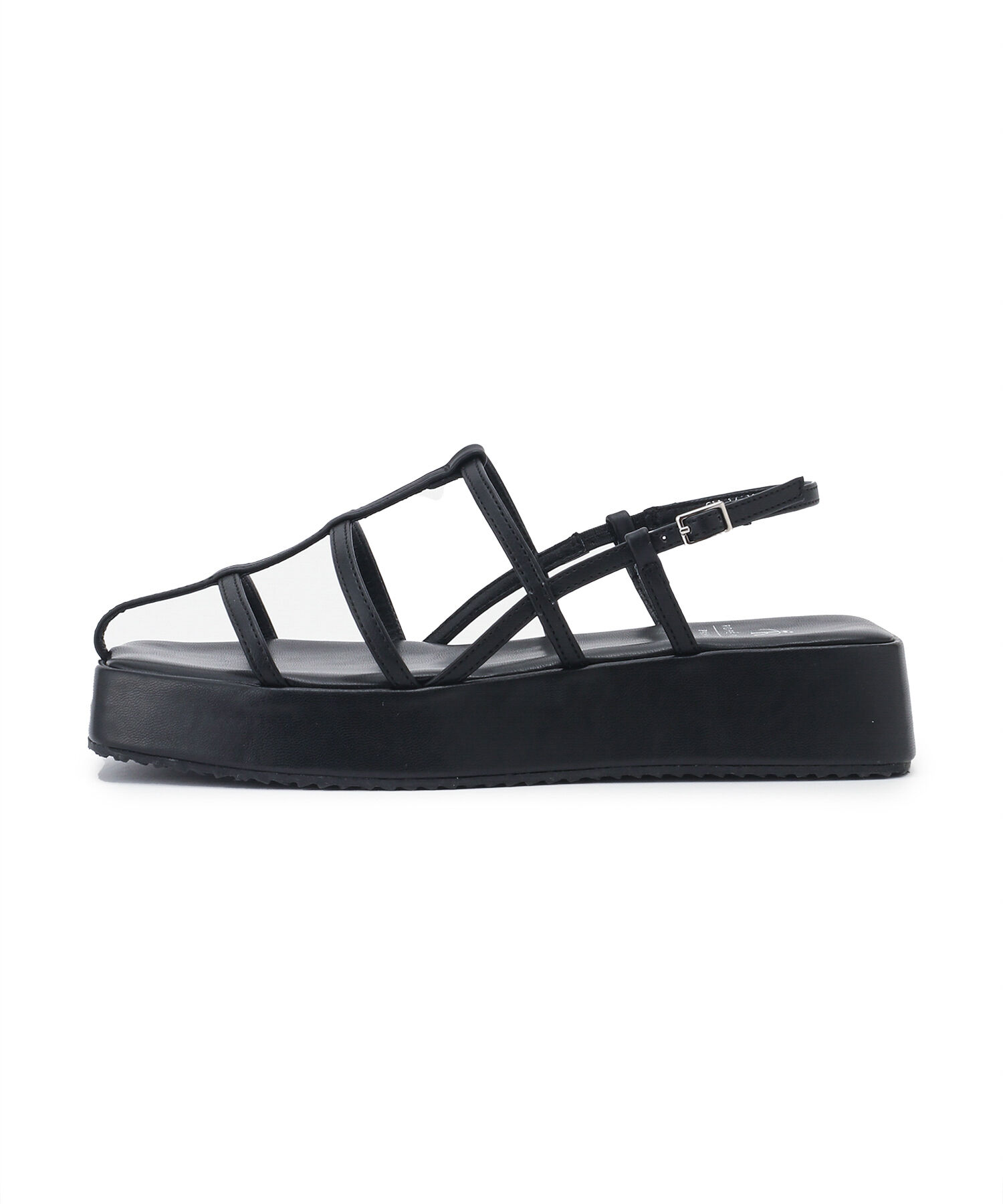 ROPE PICNIC PASSAGE「スキニーストラッププラットフォームサンダル」|サンダル|