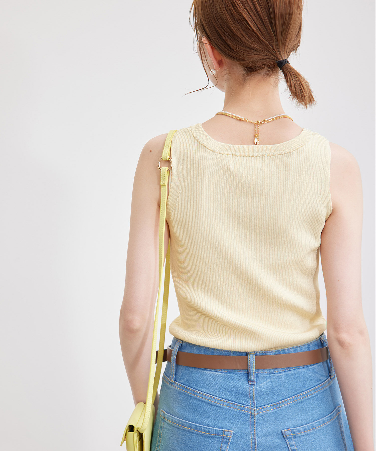 Rope&rsquo;Picnic「メタルライクヤーンニットインナー」|タンクトップ|