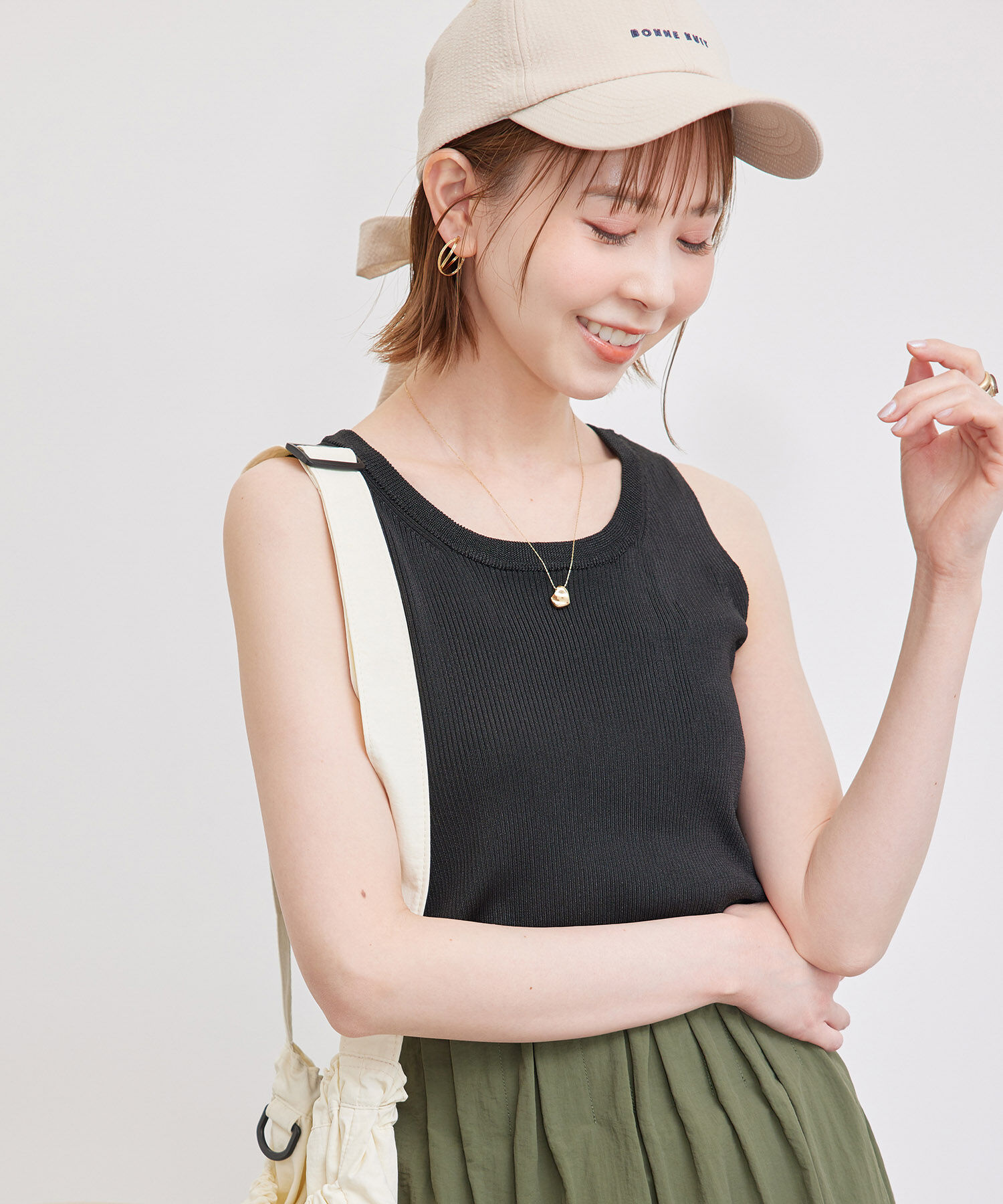 Rope&rsquo;Picnic「メタルライクヤーンニットインナー」|タンクトップ|