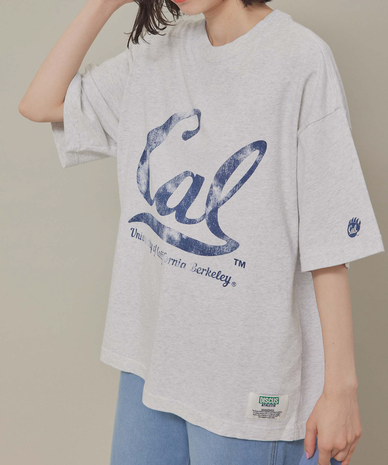 ROPE' PICNIC R「【DISCUS ATHLETIC/ディスカスアスレチック】ユニバーサルカレッジTシャツ」|Tシャツ・カットソー|ライトグレー(08)