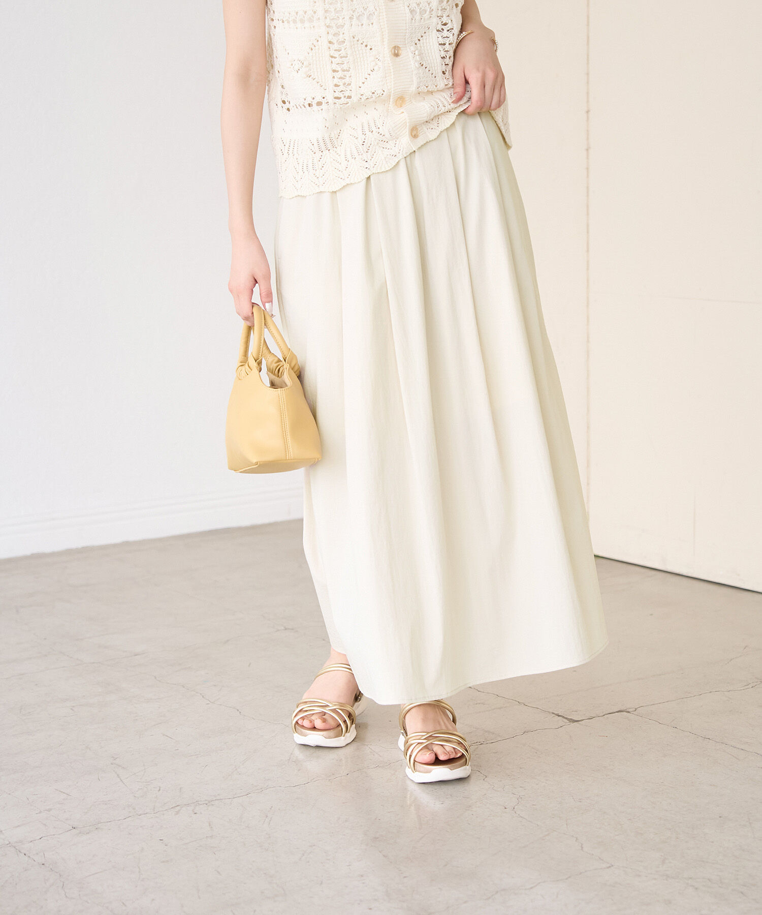 Rope&rsquo;Picnic「レーヨンナイロンイージースカート」|スカート|