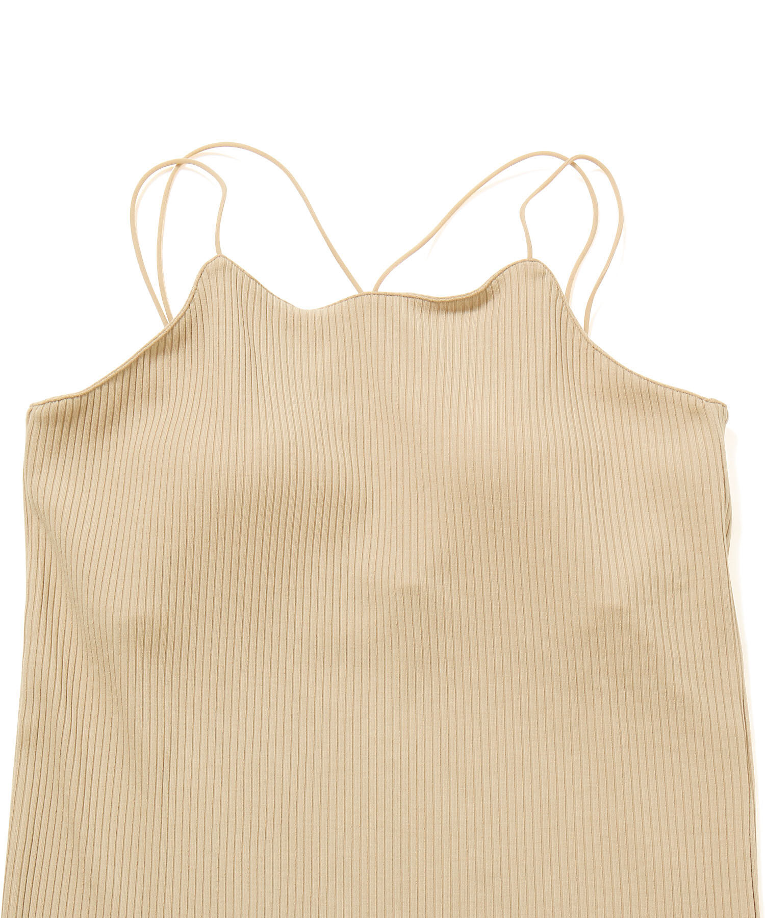 Rope&rsquo;Picnic「コード使いカップ付きリブキャミインナー」|キャミソール|