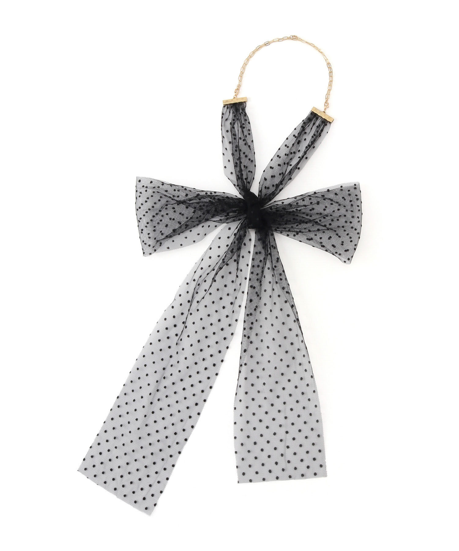 ROPE PICNIC PASSAGE「オーガンジーチュールリボンネックレス」|ネックレス|