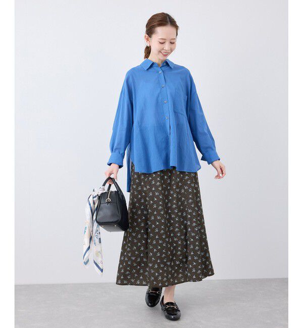 Rope&rsquo;Picnic「小花柄セミフレアロングスカート」|スカート|