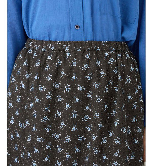 Rope&rsquo;Picnic「小花柄セミフレアロングスカート」|スカート|