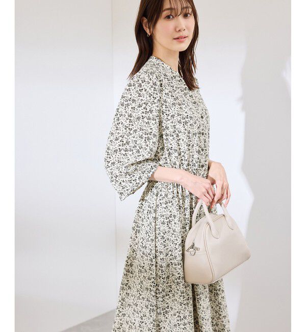 Rope&rsquo;Picnic「小花柄スキッパーロングワンピース」|ワンピース|