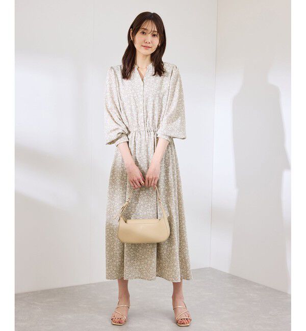 Rope&rsquo;Picnic「小花柄スキッパーロングワンピース」|ワンピース|