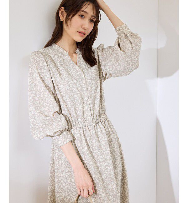 Rope&rsquo;Picnic「小花柄スキッパーロングワンピース」|ワンピース|