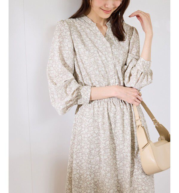 Rope&rsquo;Picnic「小花柄スキッパーロングワンピース」|ワンピース|