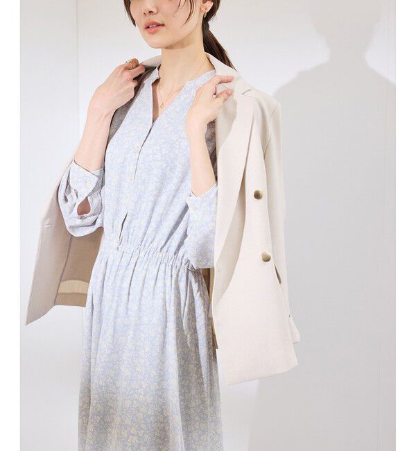 Rope&rsquo;Picnic「小花柄スキッパーロングワンピース」|ワンピース|