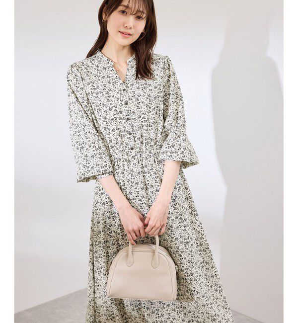 Rope&rsquo;Picnic「小花柄スキッパーロングワンピース」|ワンピース|