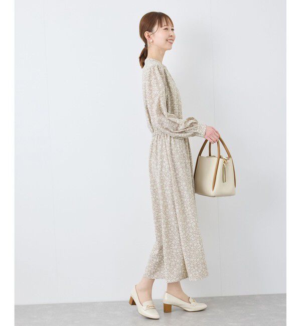 Rope&rsquo;Picnic「小花柄スキッパーロングワンピース」|ワンピース|