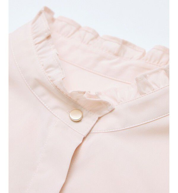 Rope&rsquo;Picnic「【花粉ガード・防シワ】ハーフスリーブフリルシャツ」|シャツ・ブラウス|