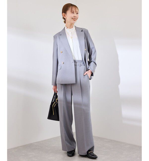 Rope&rsquo;Picnic「【花粉ガード・防シワ】ハーフスリーブフリルシャツ」|シャツ・ブラウス|