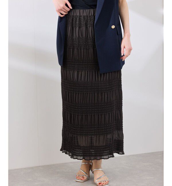 Rope&rsquo;Picnic「フリルギャザーロングスカート」|スカート|