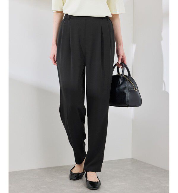 Rope&rsquo;Picnic「【イージーケア】ジョーゼットスラックスパンツ/セットアップ対応」|チノ|