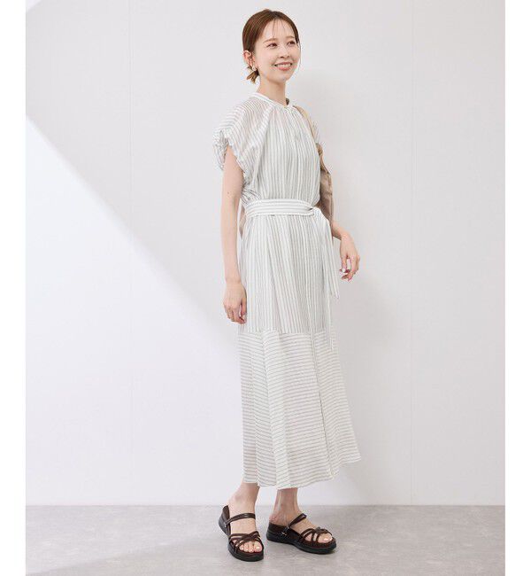 Rope&rsquo;Picnic「emurシアードビーストライプシャツワンピ」|ワンピース|