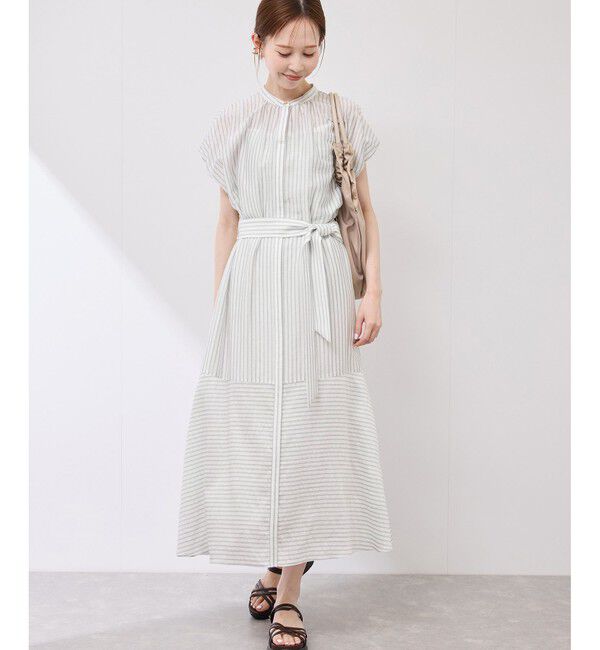 Rope&rsquo;Picnic「emurシアードビーストライプシャツワンピ」|ワンピース|