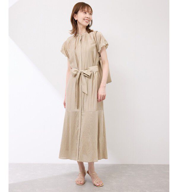 Rope&rsquo;Picnic「emurシアードビーストライプシャツワンピ」|ワンピース|