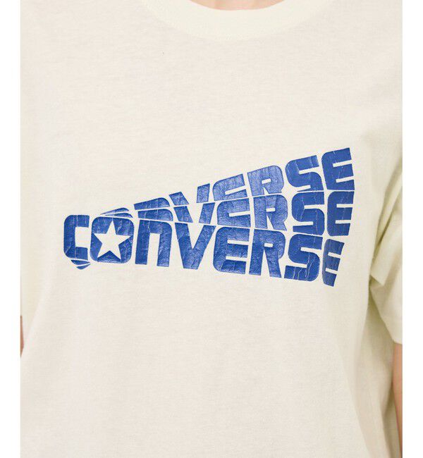 Rope&rsquo;Picnic「【CONVERSE/コンバース】ネップラスラブ天竺クラックプリントTシャツ」|Tシャツ・カットソー|