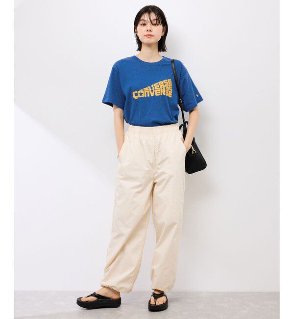 Rope&rsquo;Picnic「【CONVERSE/コンバース】ネップラスラブ天竺クラックプリントTシャツ」|Tシャツ・カットソー|