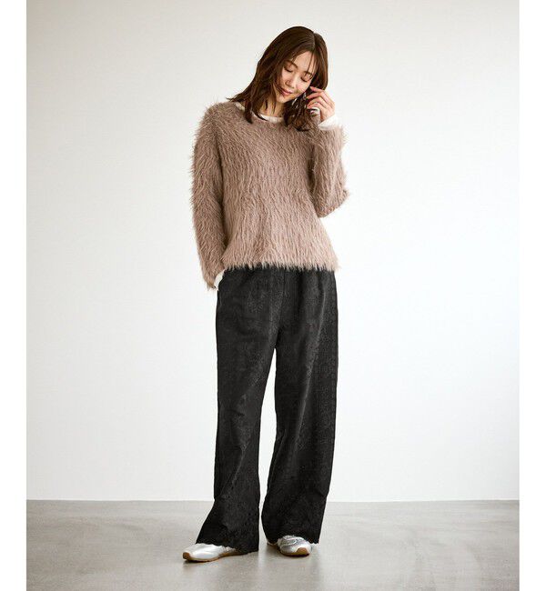 Rope&rsquo;Picnic「ウィンターイージー刺繍パンツ」|チノ|