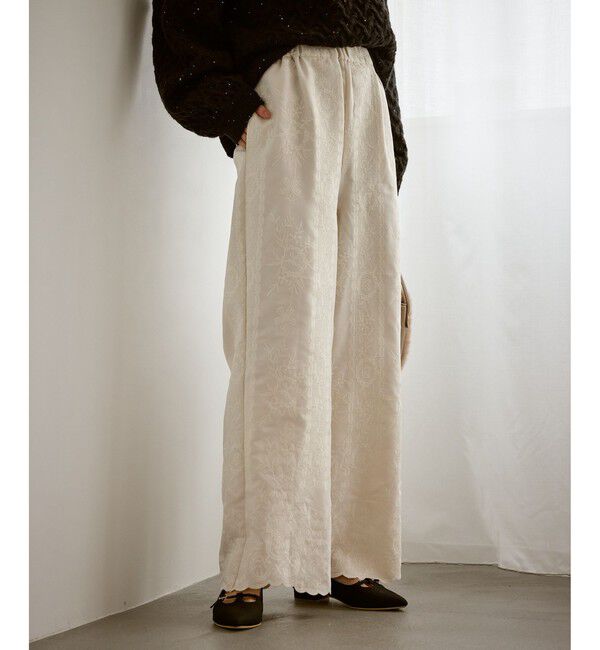 Rope&rsquo;Picnic「ウィンターイージー刺繍パンツ」|チノ|キナリ(16)