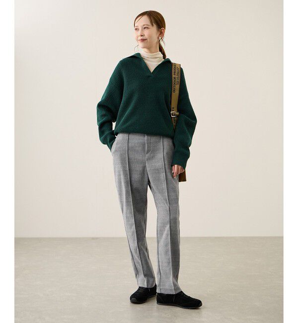 Rope&rsquo;Picnic「裏起毛ストレートパンツ」|チノ|