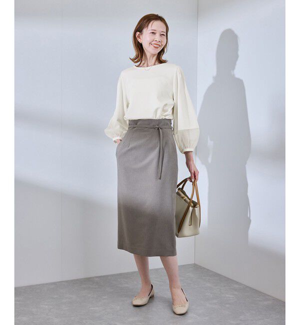 Rope&rsquo;Picnic「【WEB限定カラー:ネイビー,ピンク】袖シアーカットトップス」|Tシャツ・カットソー|