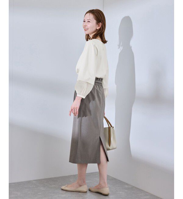 Rope&rsquo;Picnic「【WEB限定カラー:ネイビー,ピンク】袖シアーカットトップス」|Tシャツ・カットソー|