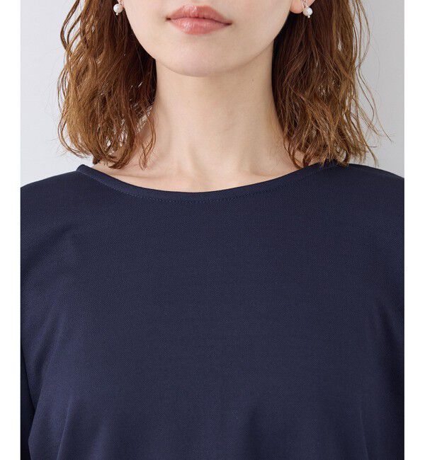 Rope&rsquo;Picnic「【WEB限定カラー:ネイビー,ピンク】袖シアーカットトップス」|Tシャツ・カットソー|