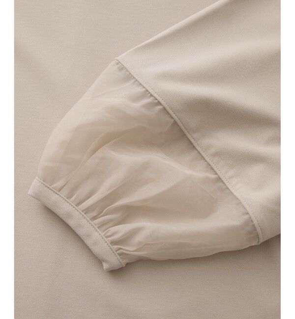 Rope&rsquo;Picnic「【WEB限定カラー:ネイビー,ピンク】袖シアーカットトップス」|Tシャツ・カットソー|