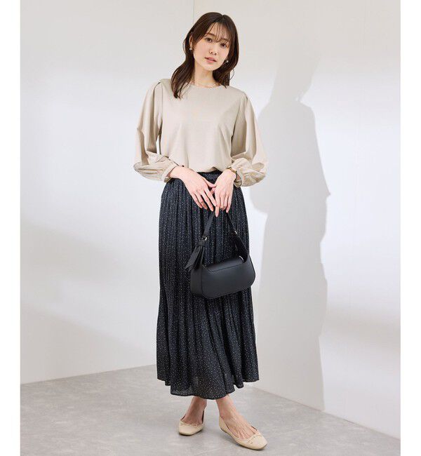 Rope&rsquo;Picnic「【WEB限定カラー:ネイビー,ピンク】袖シアーカットトップス」|Tシャツ・カットソー|