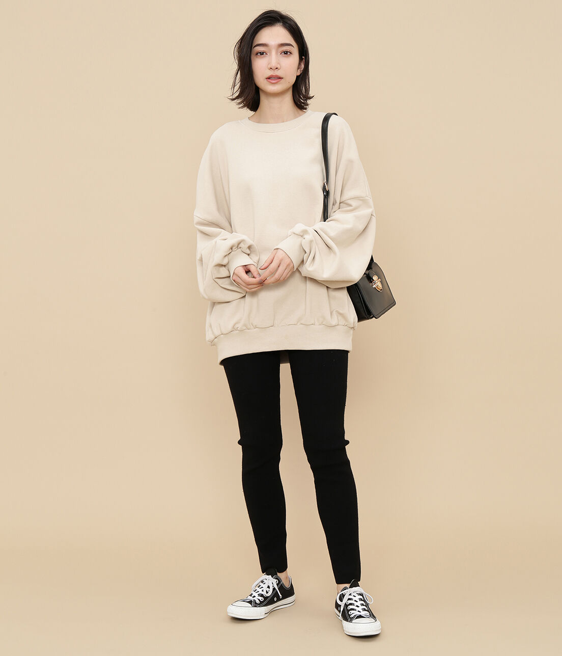 ADAM ET ROPE'「ソリッドスリットレギンス」|レギンス・スパッツ|