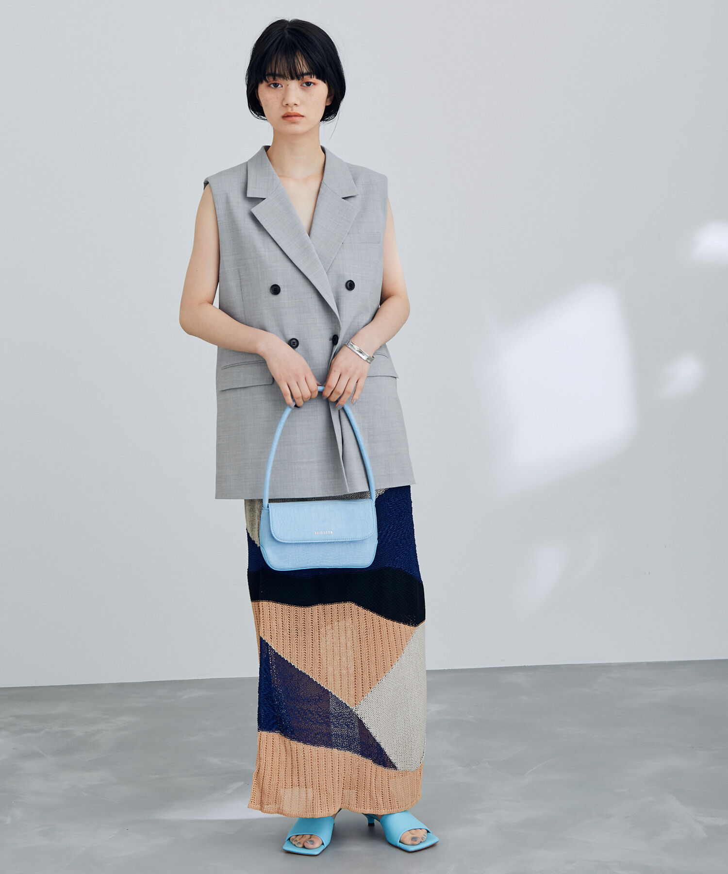 ADAM ET ROPE'「ルーズフィットジレ」|テーラードジャケット|