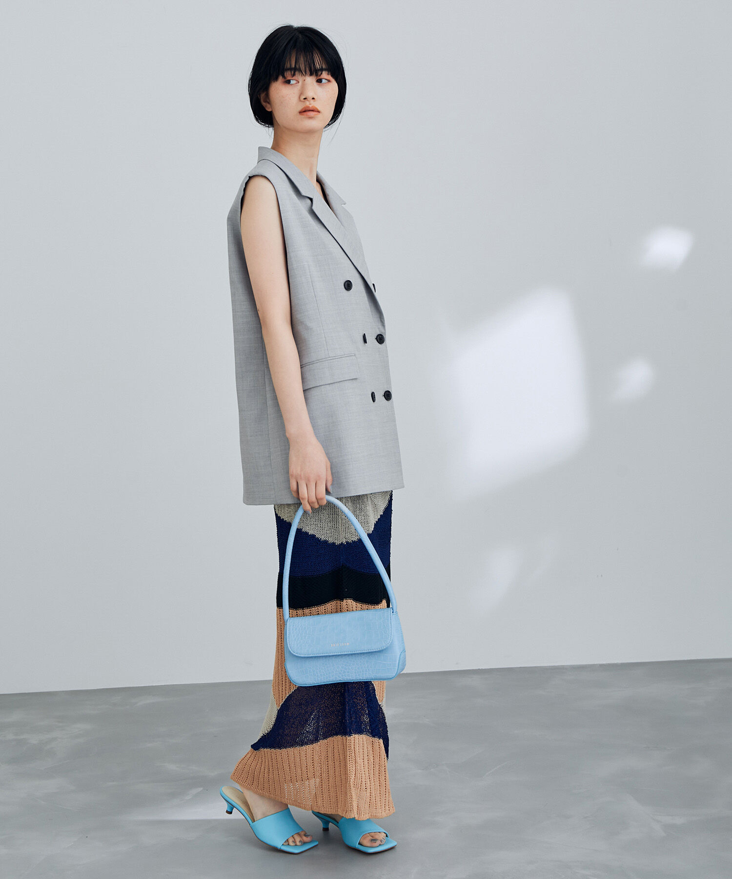 ADAM ET ROPE'「ルーズフィットジレ」|テーラードジャケット|