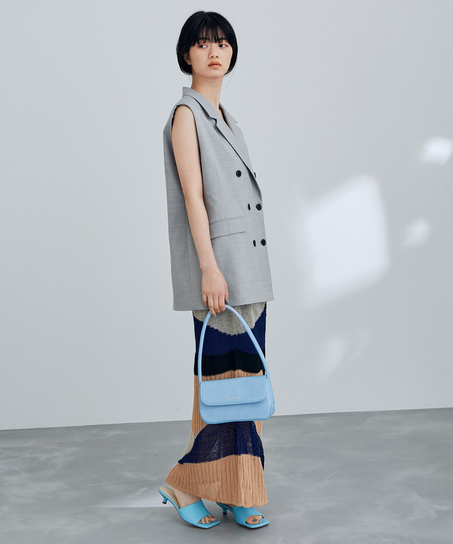 ADAM ET ROPE'「ルーズフィットジレ」|テーラードジャケット|