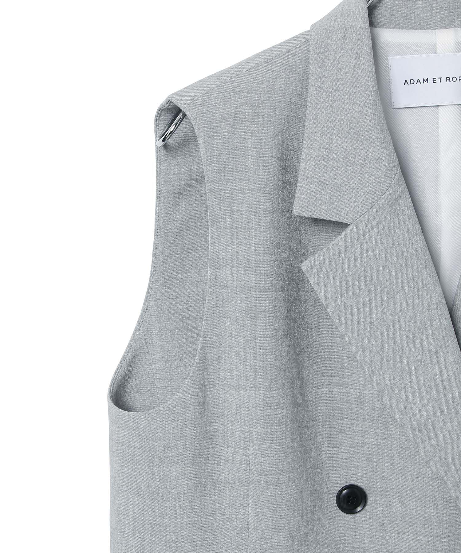 ADAM ET ROPE'「ルーズフィットジレ」|テーラードジャケット|