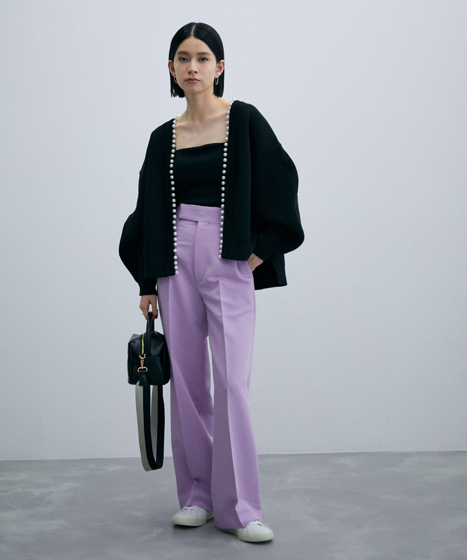 ADAM ET ROPE'「〈追加〉【サステナブル】ワイドスラックス」|スラックス|