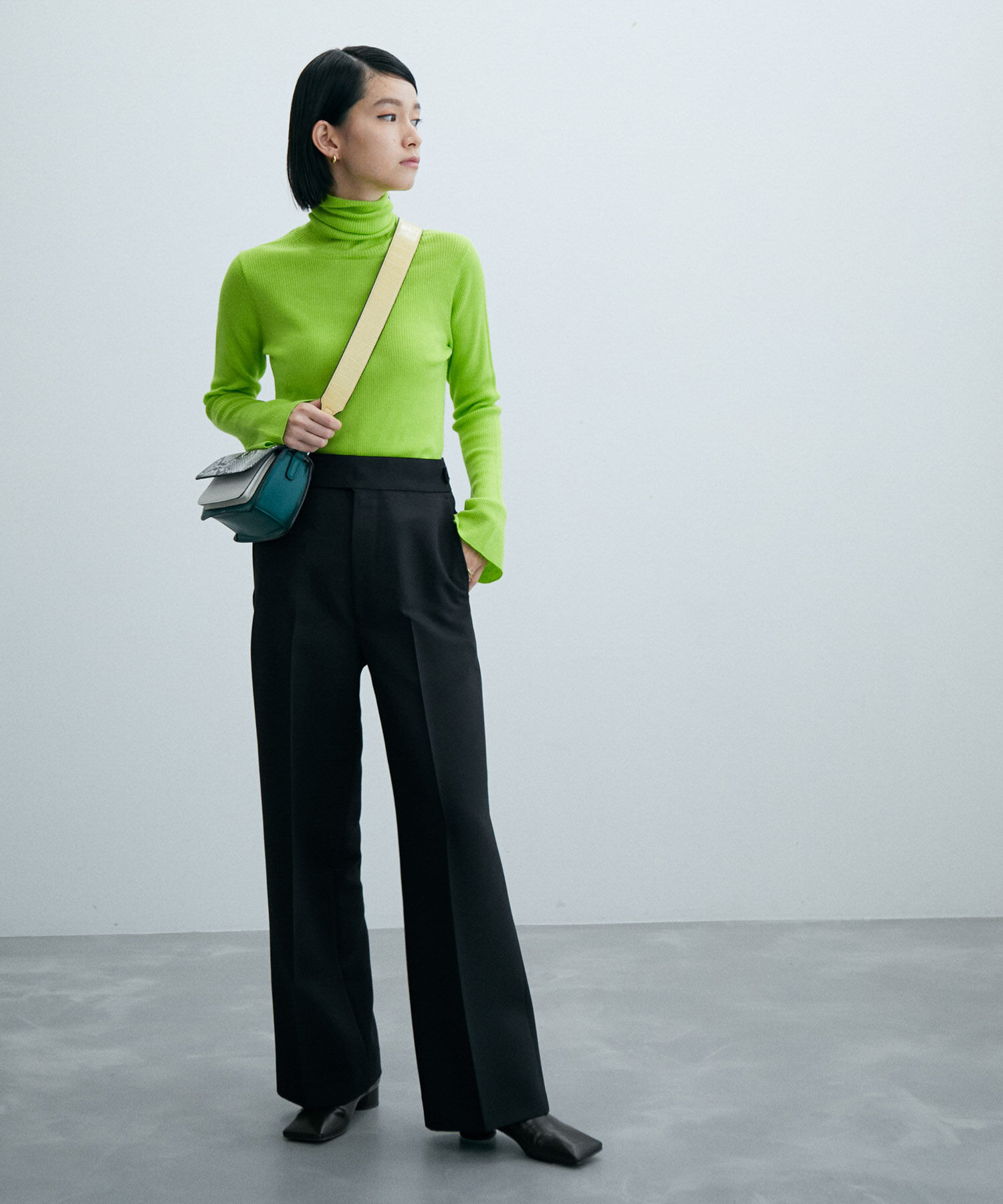 ADAM ET ROPE'「〈追加〉【サステナブル】ワイドスラックス」|スラックス|