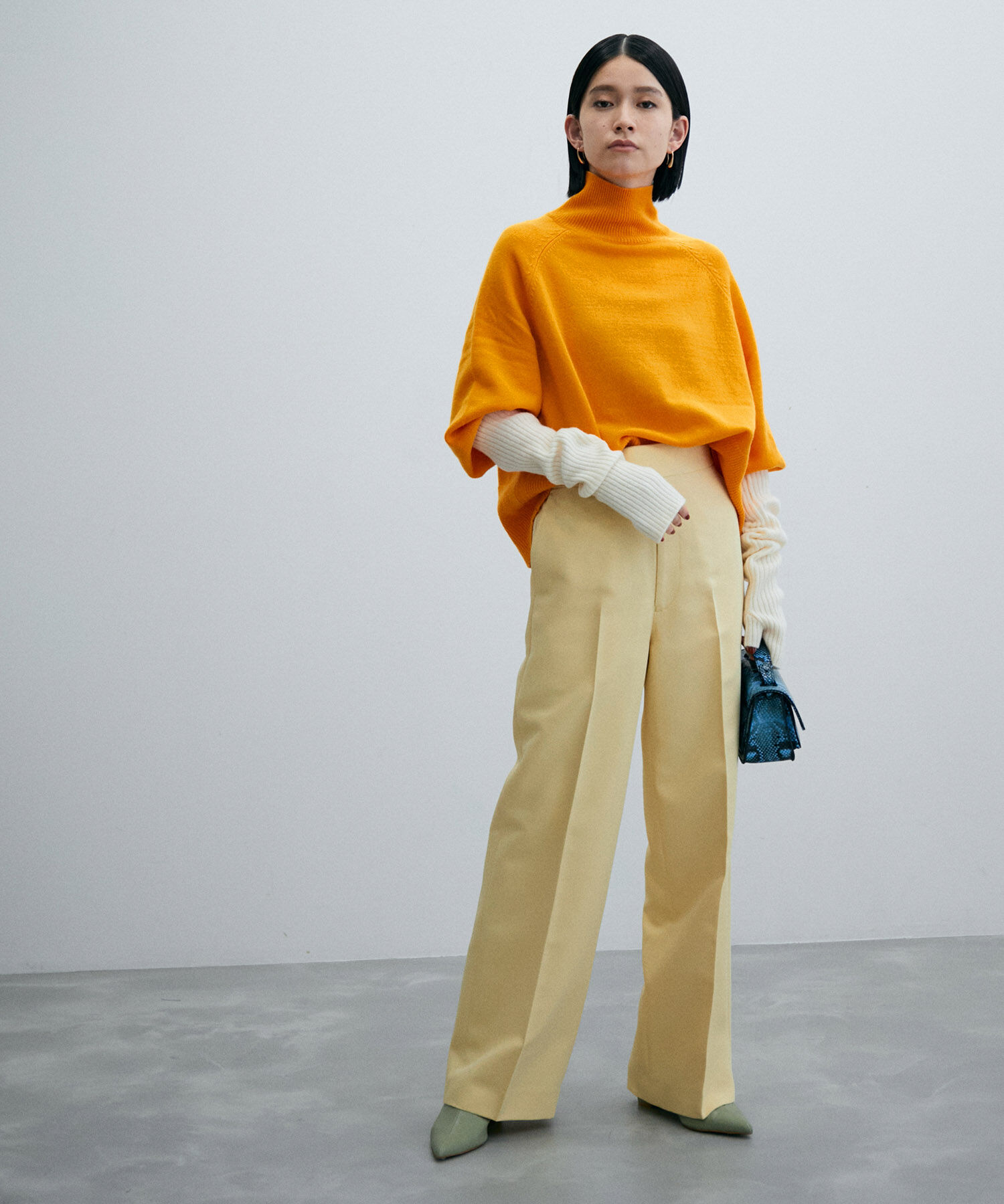 ADAM ET ROPE'「〈追加〉【サステナブル】ワイドスラックス」|スラックス|