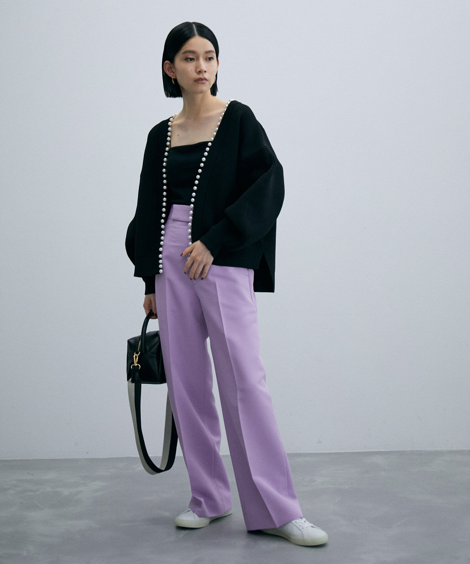 ADAM ET ROPE'「〈追加〉【サステナブル】ワイドスラックス」|スラックス|