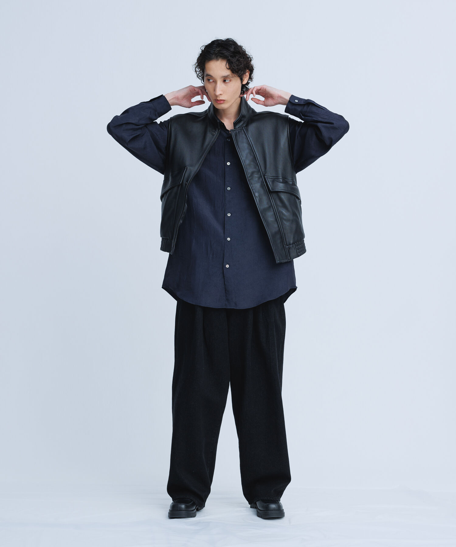 ADAM ET ROPE'「【別注】《ne Quittez pas / ヌキテパ》OVER SIZE Caftan SHIRT」|シャツ・ブラウス|