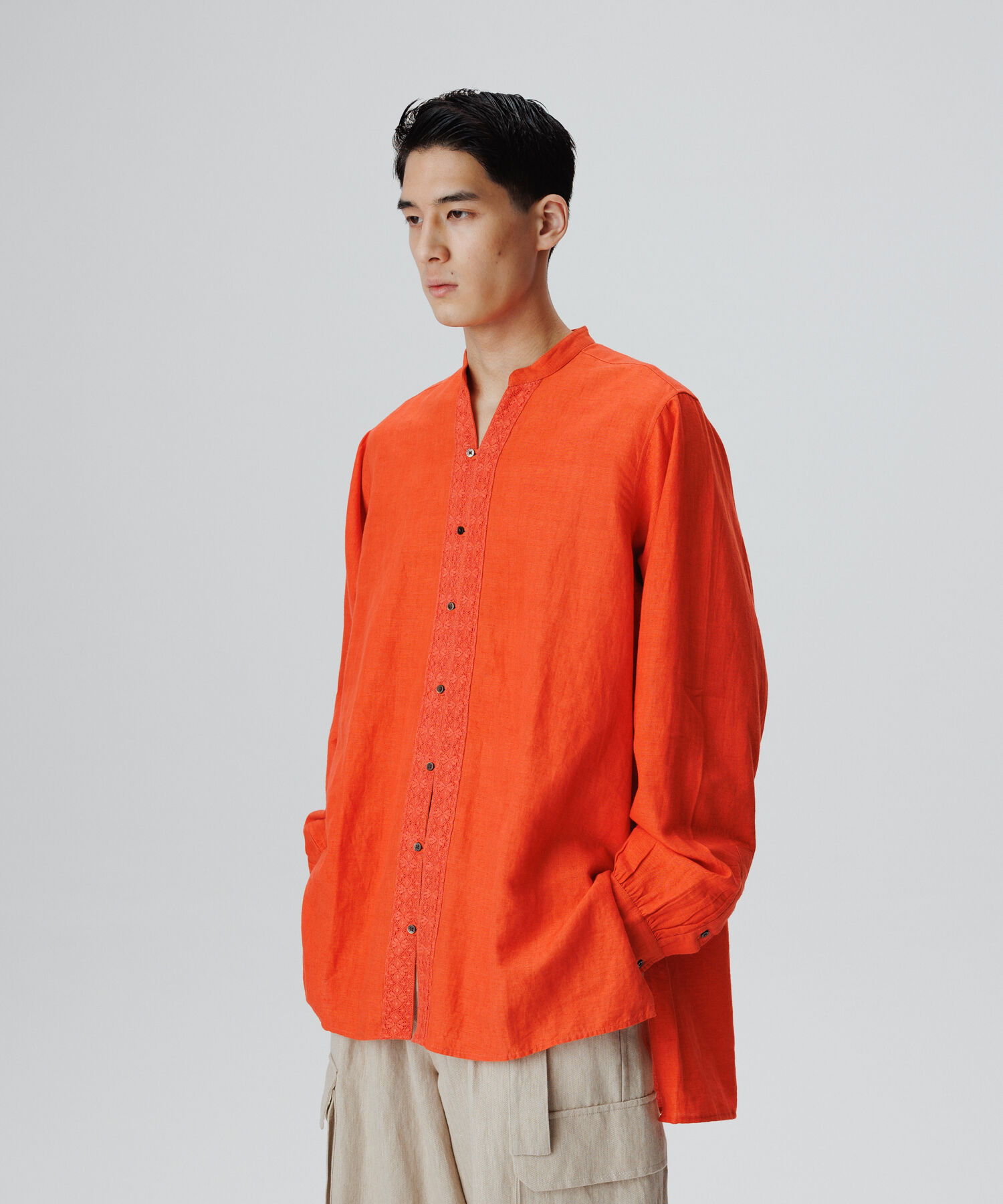 ADAM ET ROPE'「【別注】《ne Quittez pas / ヌキテパ》OVER SIZE Caftan SHIRT」|シャツ・ブラウス|