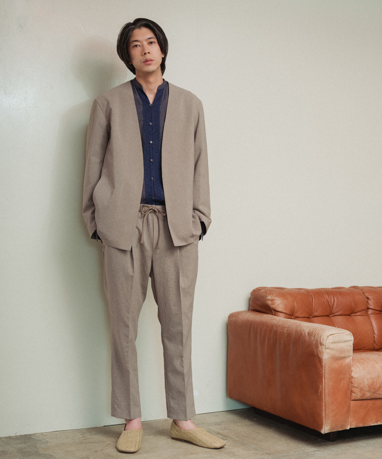 ADAM ET ROPE'「【別注】《ne Quittez pas / ヌキテパ》OVER SIZE Caftan SHIRT」|シャツ・ブラウス|