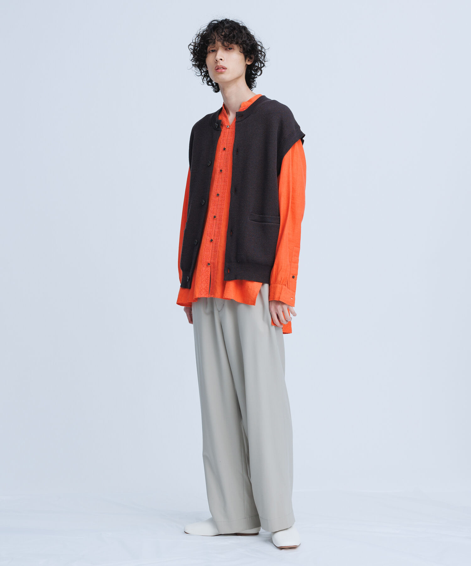 ADAM ET ROPE'「【別注】《ne Quittez pas / ヌキテパ》OVER SIZE Caftan SHIRT」|シャツ・ブラウス|