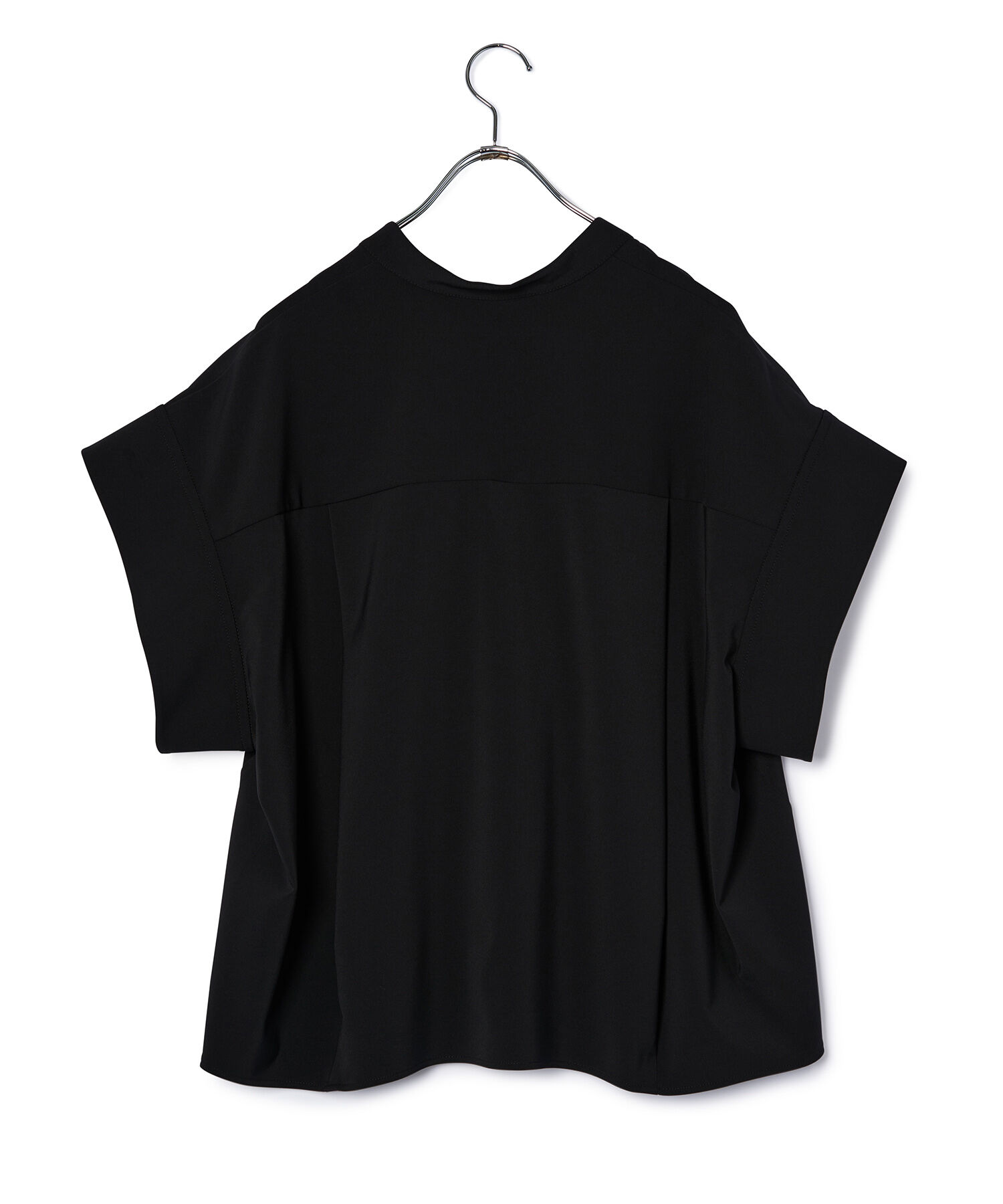 ADAM ET ROPE'「【サステナブル・セットアップ対応】フォルムバンドカラーシャツ」|シャツ・ブラウス|