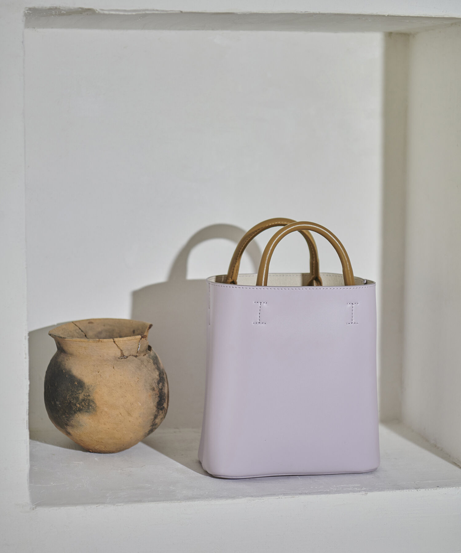 ADAM ET ROPE'「ダブルポケット2wayバッグ」|ショルダー・メッセンジャー|パープル(50)